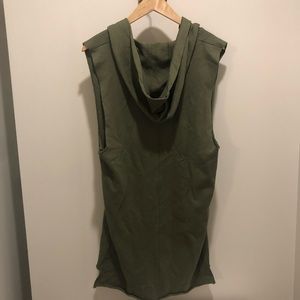 Markham Olive Hoodie Vest